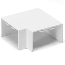 CONNETTORE ANG. PER CANALINA QUADR. PVC BIANCO 40X25MM 4PZ