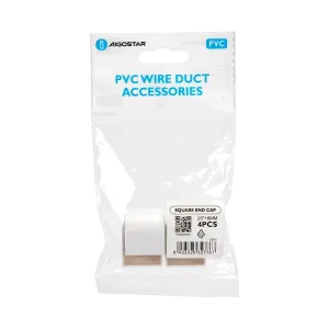 TAPPO CHIUSURA P/CANALINA QUADR.PVC BIANCO 25X16MM 4PZ