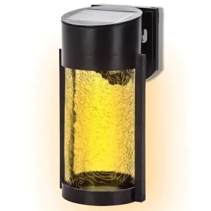 APPLIQUE SEGNAPASSI LED SOLARE NERO 2700K