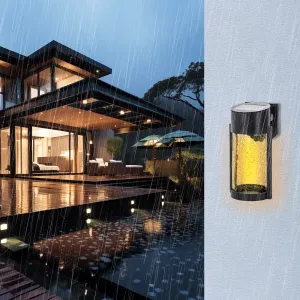 APPLIQUE SEGNAPASSI LED SOLARE NERO 2700K