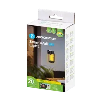 APPLIQUE SEGNAPASSI LED SOLARE NERO 2700K