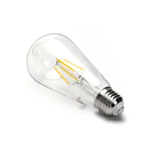 LAMPADINA A FILAMENTO LED ST64 E27 8W TRASPARENTE