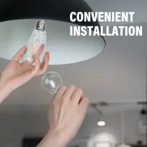 LAMPADINA A FILAMENTO LED ST64 E27 8W TRASPARENTE