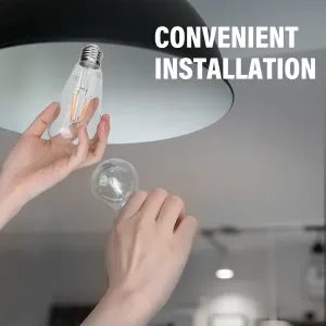 LAMPADINA A FILAMENTO LED ST64 E27 8W TRASPARENTE