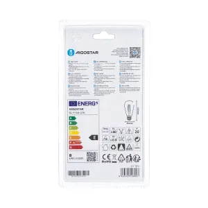 LAMPADINA A FILAMENTO LED ST64 E27 8W TRASPARENTE