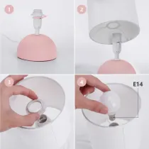 LAMPADA LED SCRIVANIA MAX 40W E14 IN CERAMICA