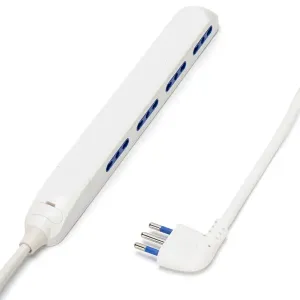 MULTIPRESA 4 VIE C/INTERR. 16A 1.5M BIANCA