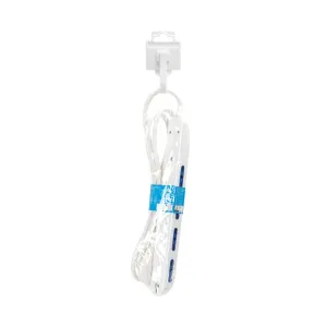MULTIPRESA 4 VIE C/INTERR. 16A 1.5M BIANCA