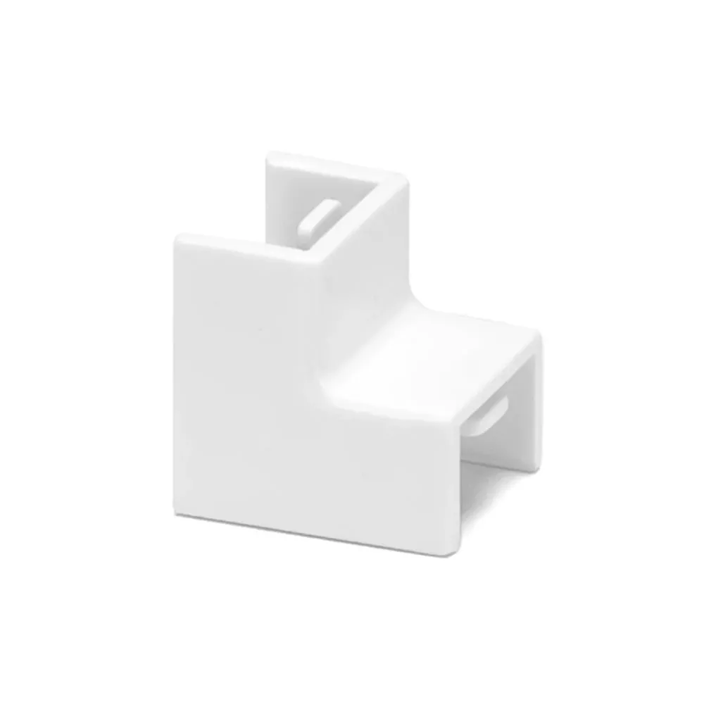 CONNETTO ANGOLO INT CANALINA QUAD.PVC BIANCO 16X16 4PZ
