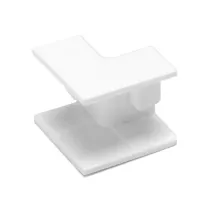 CONNETTO ANGOLO INT CANALINA QUAD.PVC BIANCO 16X16 4PZ