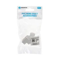 CONNETTO ANGOLO INT CANALINA QUAD.PVC BIANCO 16X16 4PZ