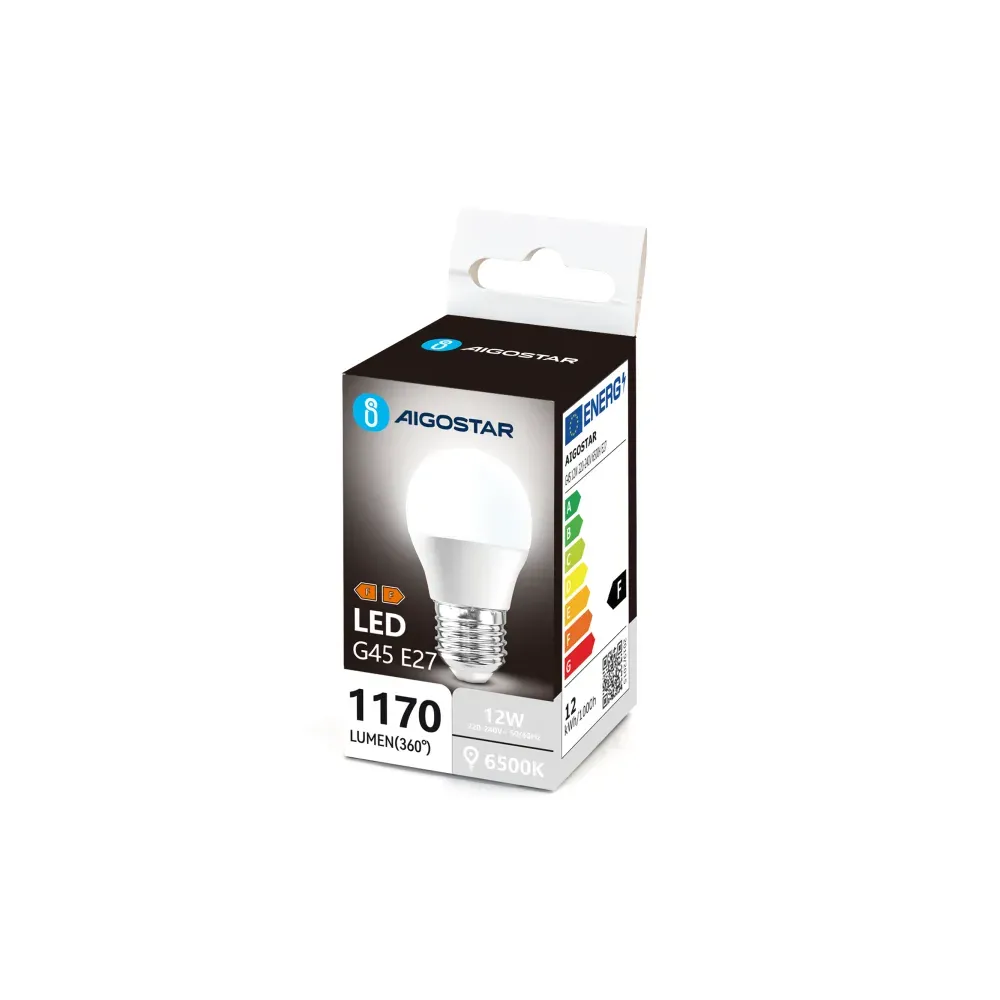 LAMPADINA LED G45 12W 1170LM 6500K E27 LAMPADINA LED G45 12W 1170LM 6500K E27