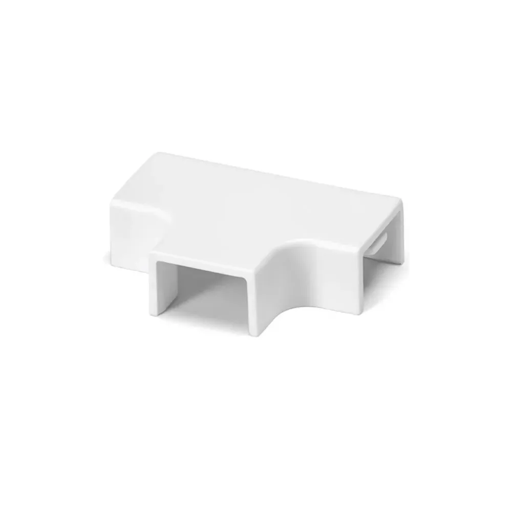 Connettore a T per canalina quadrata in PVC 15X10 4PZ Connettore a T per canalina quadrata in PVC 15X10 4PZ