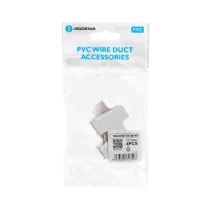 Connettore a T per canalina quadrata in PVC 15X10 4PZ