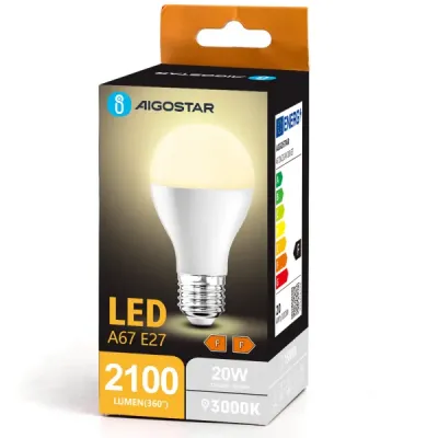LED A67 E27 20W 3000k