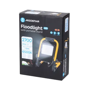 Flood light LED da cantiere 30W 6500K 1.8M