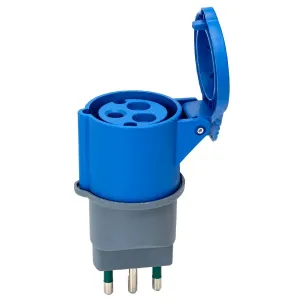 Adattatore industriale italiano S17 a spina IEC309