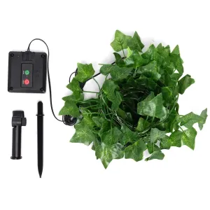 PIANTE ARTIFICIALI LUMINOSE SOLARI EDERA LIN. 2M+5M 50LED