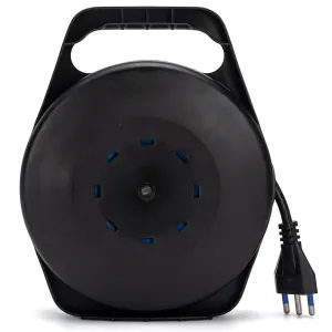 Avvolgicavo a 4 vie 3G1.5mm 8m azzurro