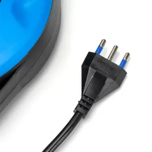 Avvolgicavo a 4 vie 3G1.5mm 8m azzurro