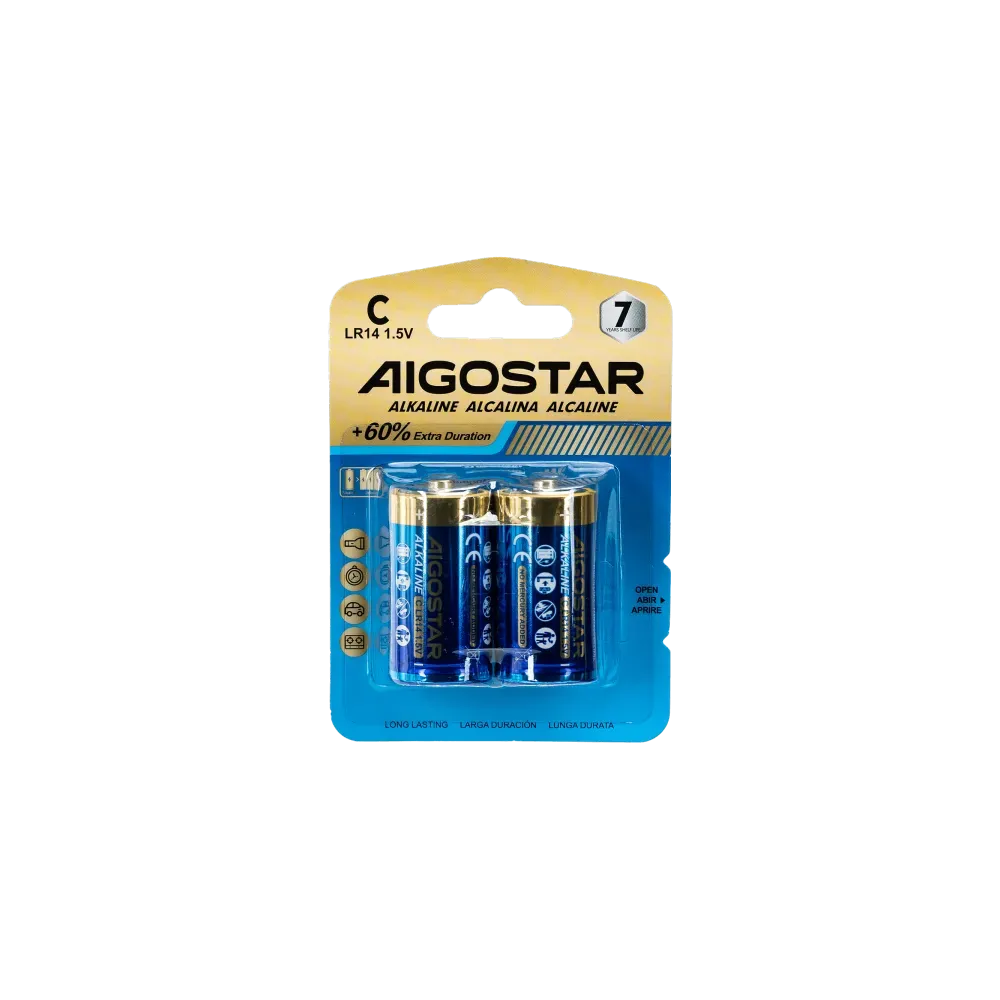 BATTERIA ALCALINA LR14 (C) 1.5V 2PZ