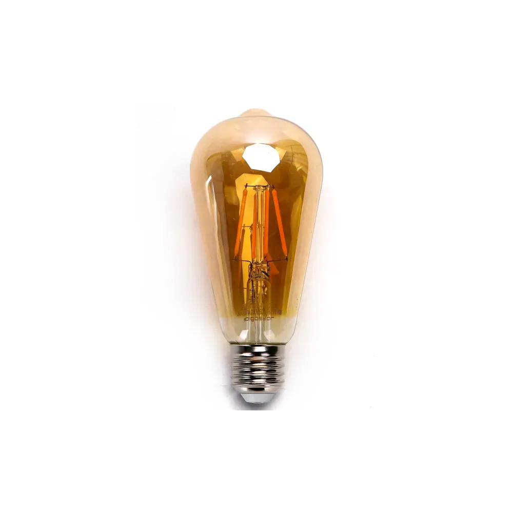 Lampadina a filamento LED ST64 E27 8W ambrata Lampadina a filamento LED ST64 E27 8W ambrata