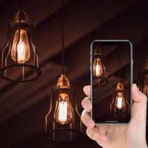 Lampadina a filamento LED ST64 E27 8W ambrata