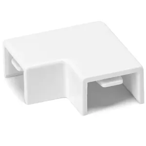 CONNETTORE ANGOLO P/CANALINA QUADR. PVC BIANCO 15X10MM 4PZ