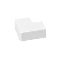CONNETTORE ANGOLO P/CANALINA QUADR. PVC BIANCO 15X10MM 4PZ