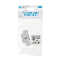 CONNETTORE ANGOLO P/CANALINA QUADR. PVC BIANCO 15X10MM 4PZ