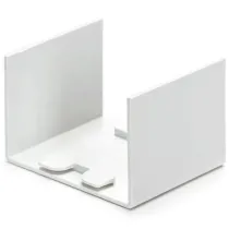 CONNETTORE DRITTO PER CANAL. QUADR. PVC BIANCO 60X40MM 4PZ