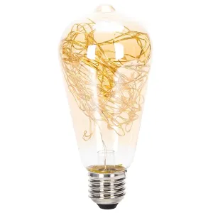 LAMPADINA FILAMENTO LED CON FILO DI RAME ST64 E27 1.2W