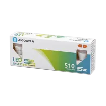 LED G45 E27 6W 4000K 5 pz