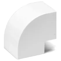 CONNETTORE ANGOLO EST. P/CANAL QUAD. PVC BIANCO 40X40MM 4PZ
