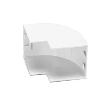 CONNETTORE ANGOLO EST. P/CANAL QUAD. PVC BIANCO 40X40MM 4PZ