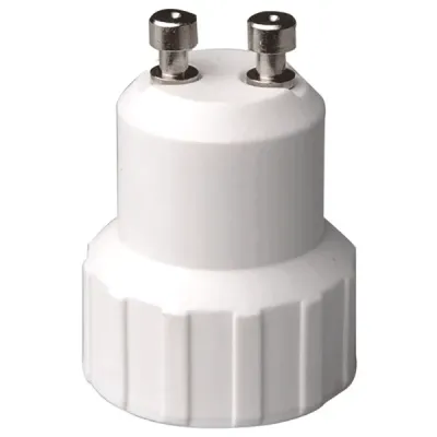 ADATTATORE DA GU10 A E14 BIANCO