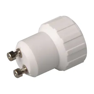 ADATTATORE DA GU10 A E14 BIANCO