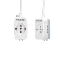 MULTIPRESA 3 VIE S/INTERRUTTORE 16A 1.5M BIANCA E GRIGIA