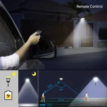 Lampione LED solare con telecomando Lampione LED solare con telecomando