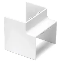 CONNETTORE ANG. INT. CANALINA QUAD.PVC BIANCO 60X40MM 4PZ