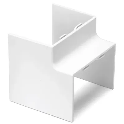 CONNETTORE ANG. INT. CANALINA QUAD.PVC BIANCO 60X40MM 4PZ