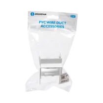 CONNETTORE ANG. INT. CANALINA QUAD.PVC BIANCO 60X40MM 4PZ