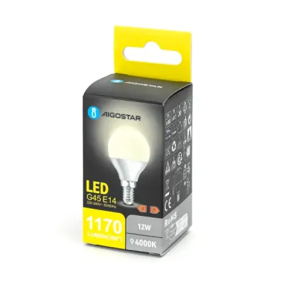 Lampadina LED G45 12W 4000K 1170lm E14