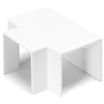 CONNETTORE T P/CANALINA QUADRATA PVC BIANCO 40X40MM 4PZ