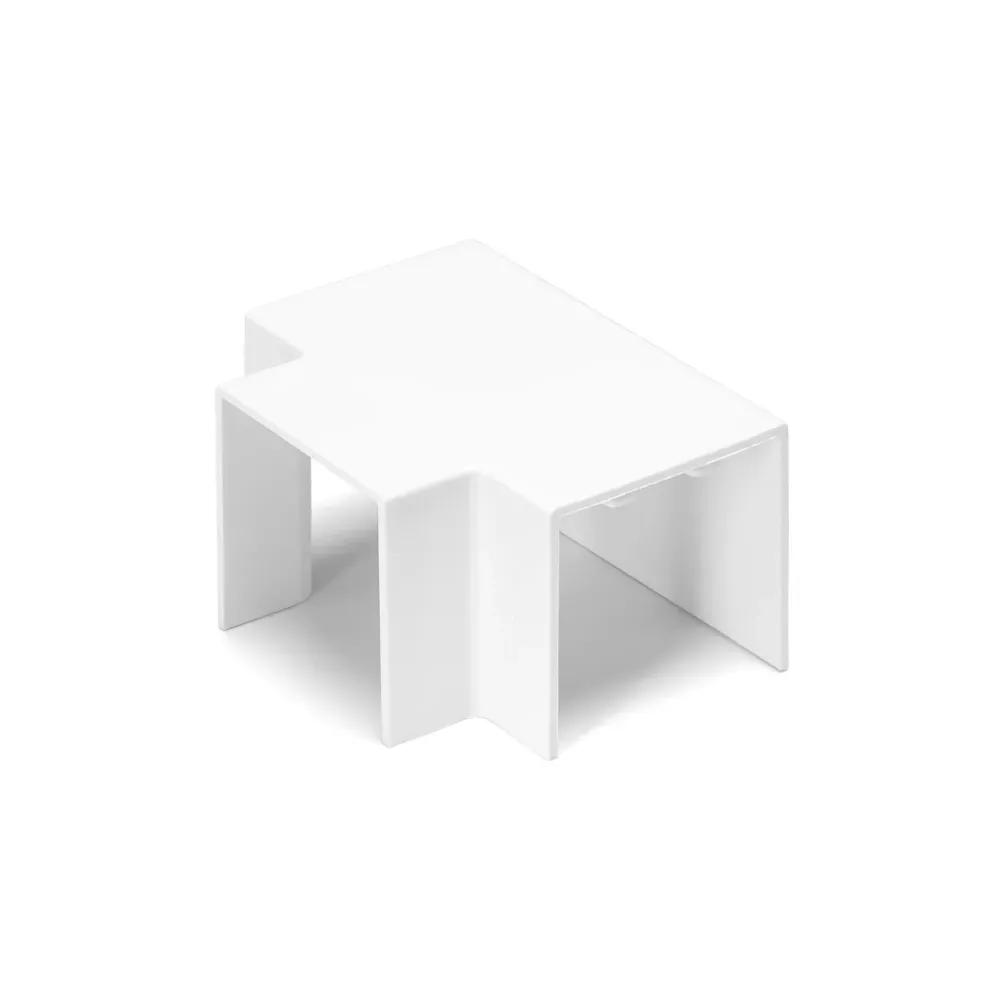 CONNETTORE T P/CANALINA QUADRATA PVC BIANCO 40X40MM 4PZ CONNETTORE T P/CANALINA QUADRATA PVC BIANCO 40X40MM 4PZ