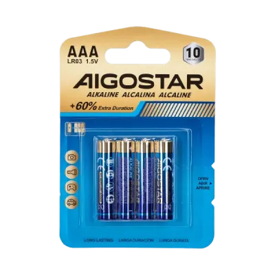 Batteria alcalina AAA LR03 1.5V 4pz