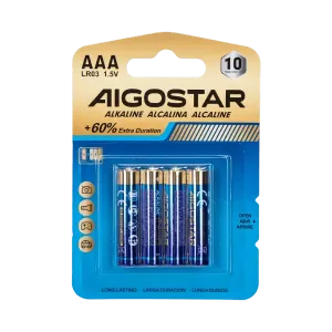 Batteria alcalina AAA LR03 1.5V 4pz