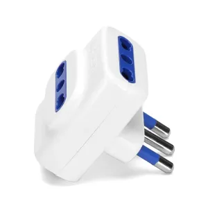 ADATTATORE A 3 VIE 16A BIANCO