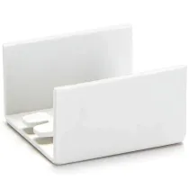 CONNETTORE DRITTO PER CANALINA QUADRATA PVC BIANCO 25X16MM 14PZ