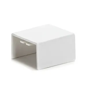 CONNETTORE DRITTO PER CANALINA QUADRATA PVC BIANCO 25X16MM 14PZ